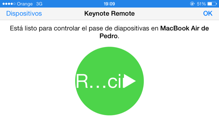 DISPOSITIVO CONECTADO 2 Configura el Keynote Remote en tu mac y tu dispositivo iOS