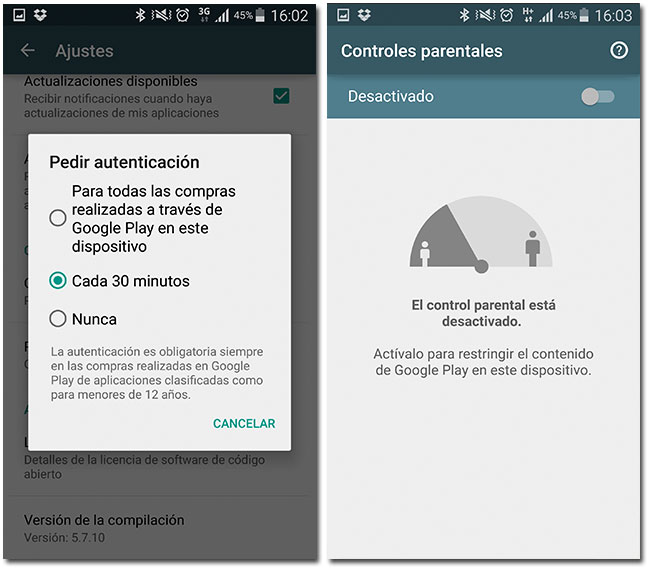 Ninos-ajustes-Android