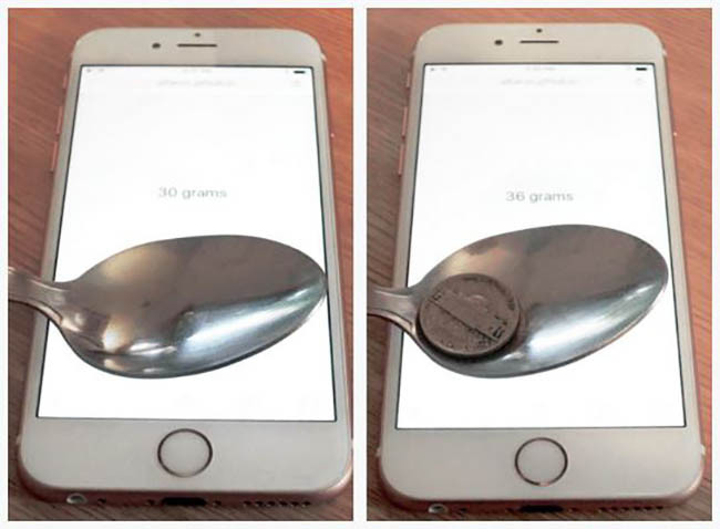 iPhone 6s pesar objetos