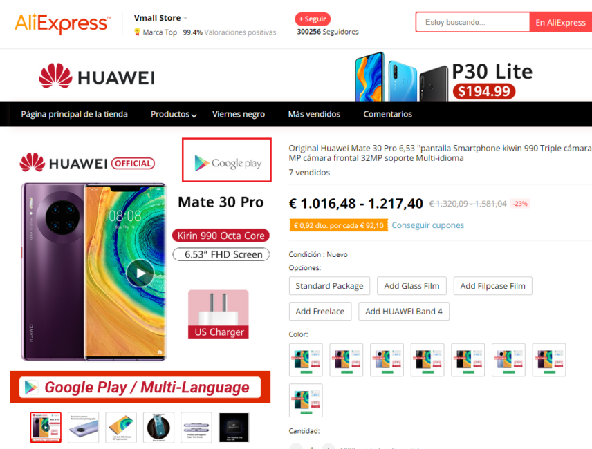 Huawei Mate 30 Pro Aliexpress