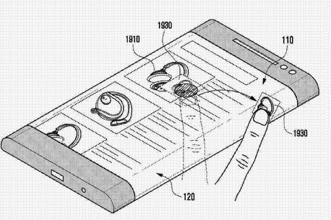 patente samsung pantalla biseles
