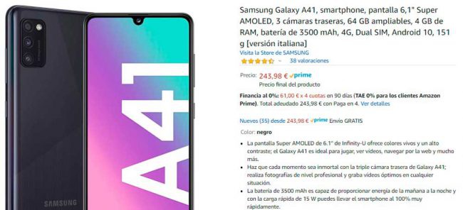 oferta Samsung Galaxy A41