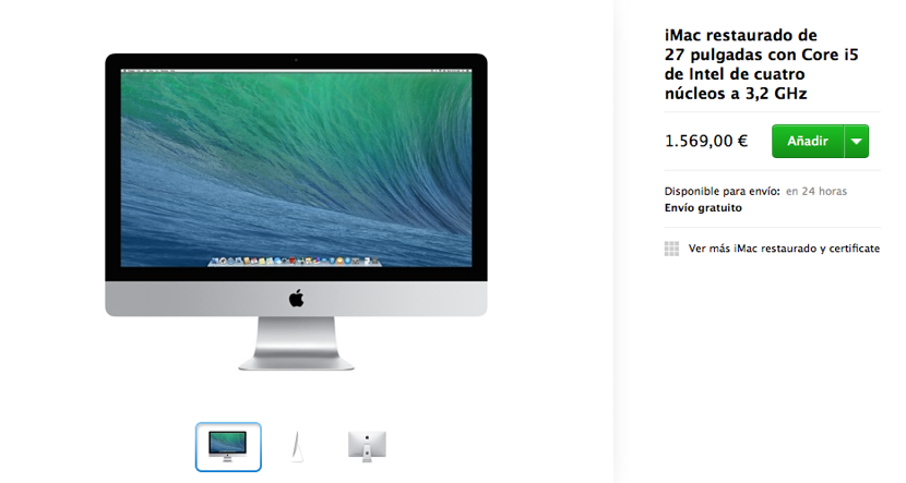 imac 2013 restaurado Los iMac sept 2013 ya disponen de modelos refurbished en la Apple store online española