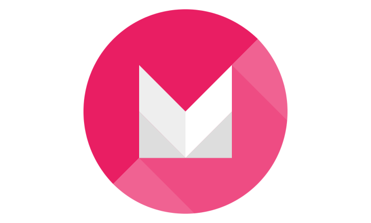 Logo Android 6.0 Marsmallow magenta