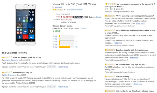 Lumia 650 Scores